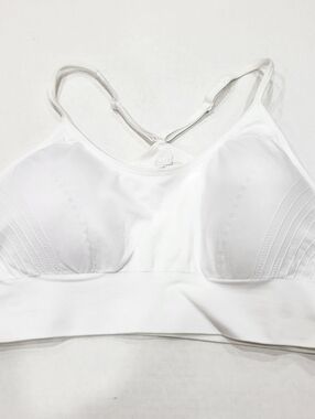 Pro-Fit Seamless Size L Racerback White Sports Bra Gym Fitness Athleisure Sport